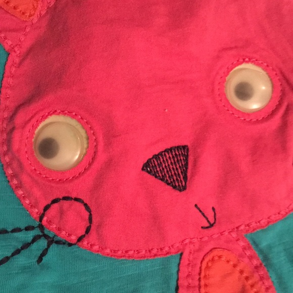 Baby Girl Long Sleeve Tee with Embroidered Bunny - Picture 3 of 5